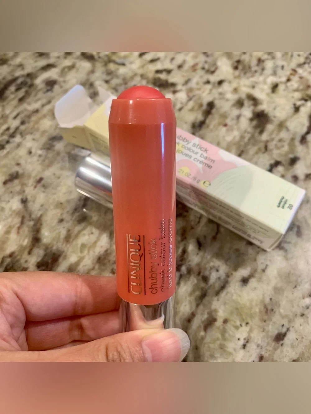CLINIQUE Chubby Stick Cheek Color Balm 02 Robust Rhubarb 0.21 oz/6g~ Full Size